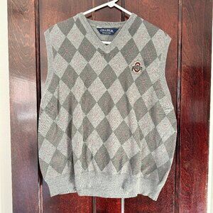 Ohio State Gray Argyle Sweater Vest